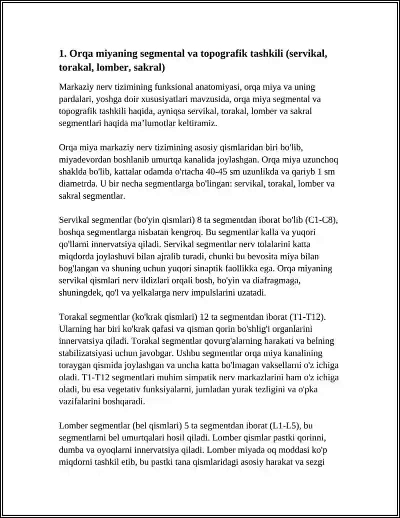MARKAZIY NERV TIZIMINING FUNKTSIONAL ANATOMIYASI 4
