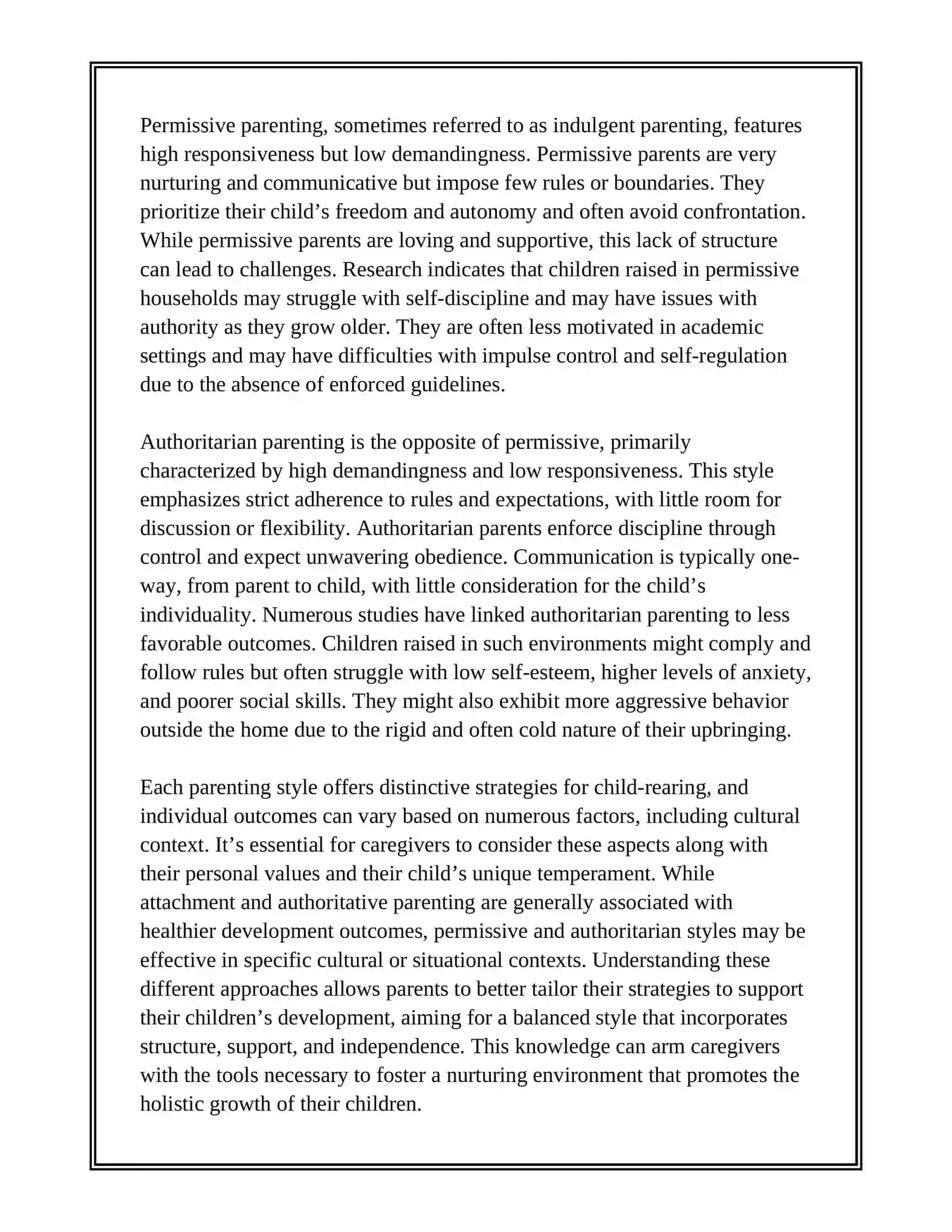 DIFFERENT APPROACHES OF CHILDREN CARE 4