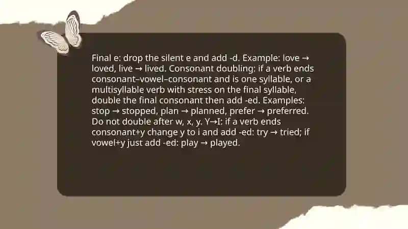 Past simple 4