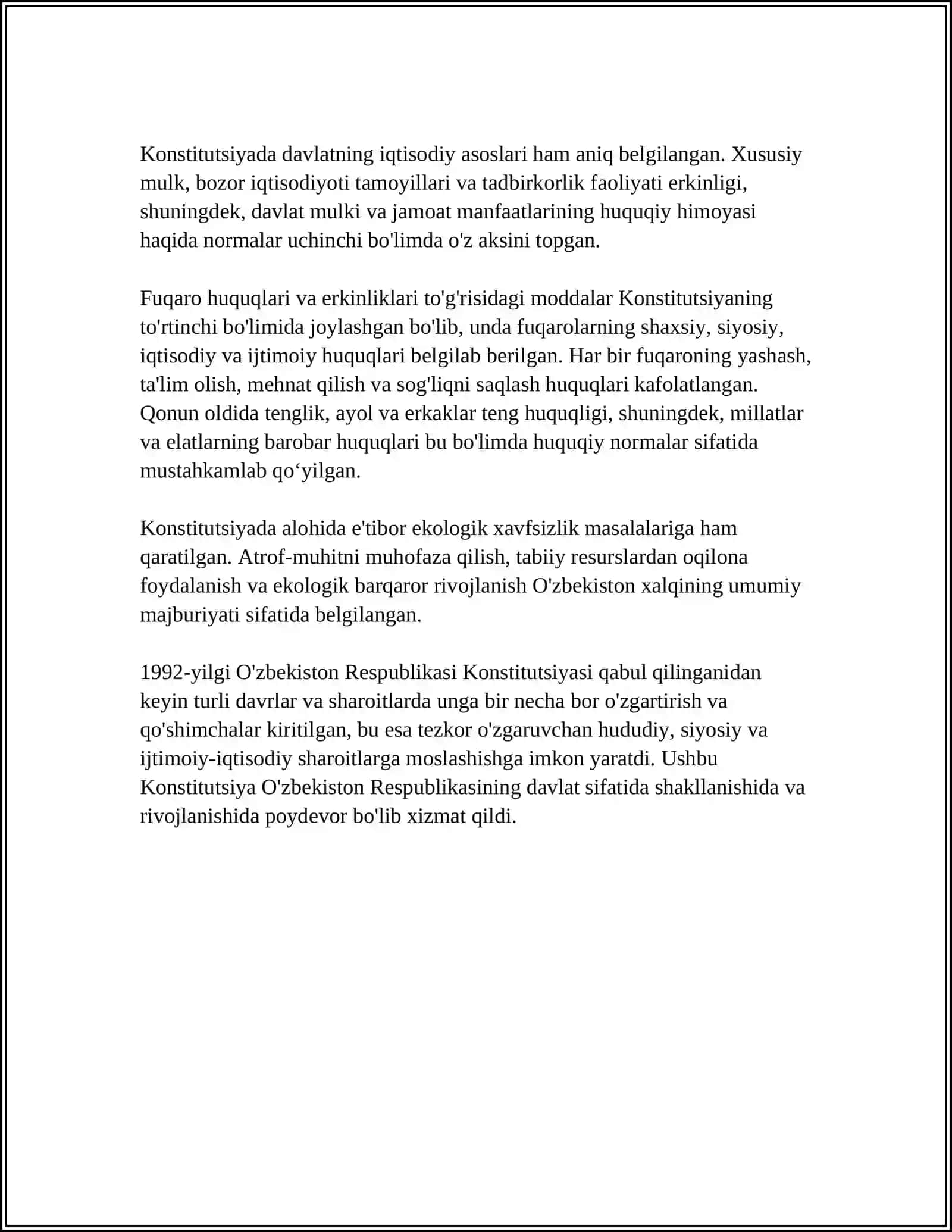 O'ZBEKISTON KONSTITUTSIYAVIY TARAQQIYOTINING ASOSIY BOSQICHLARI 4