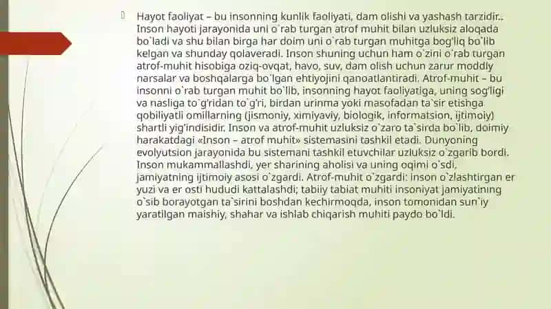 Hayot xavfsizligini ta'minlash asoslari 4