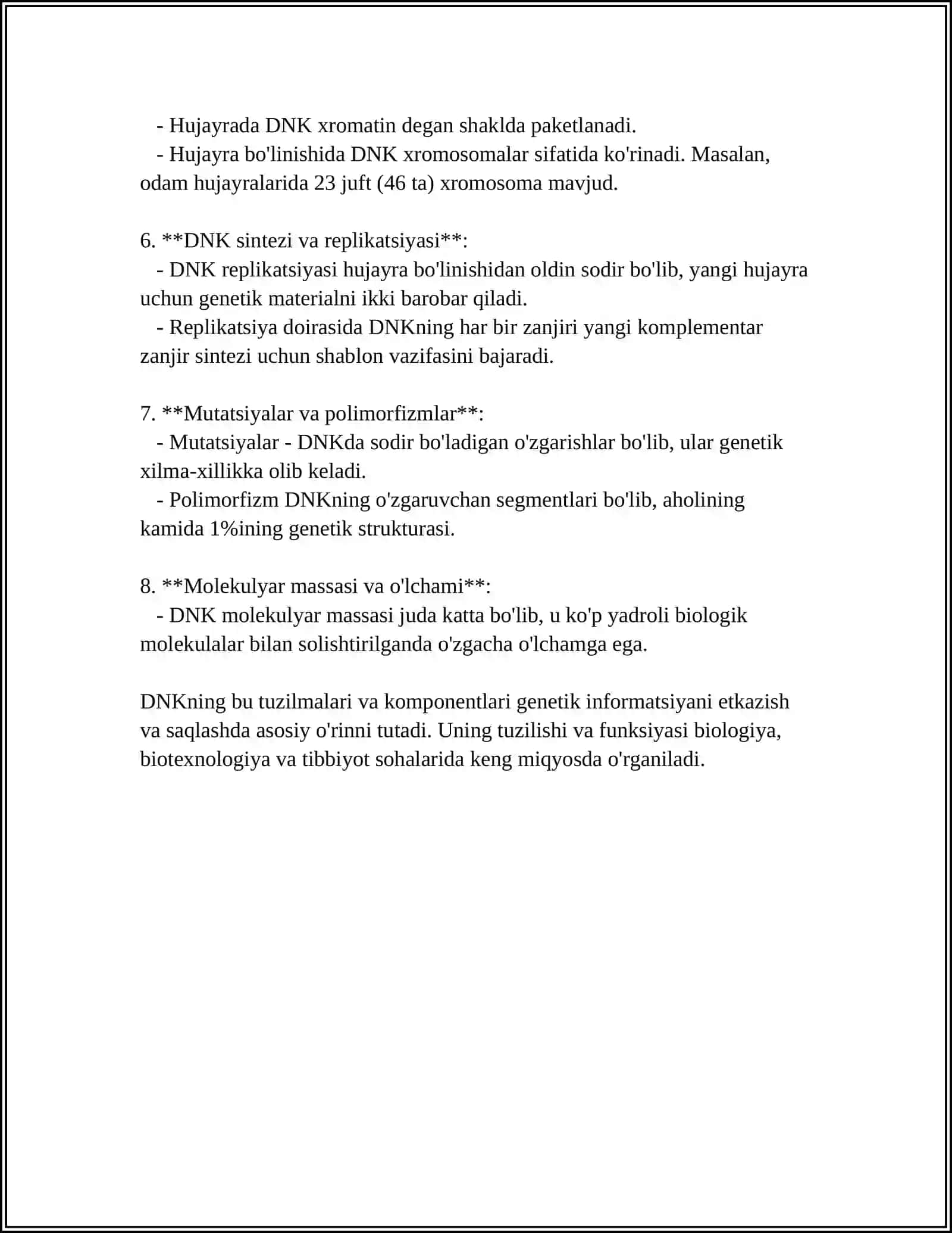 DNK VA RNK HAQIDA MA'LUMOT 4