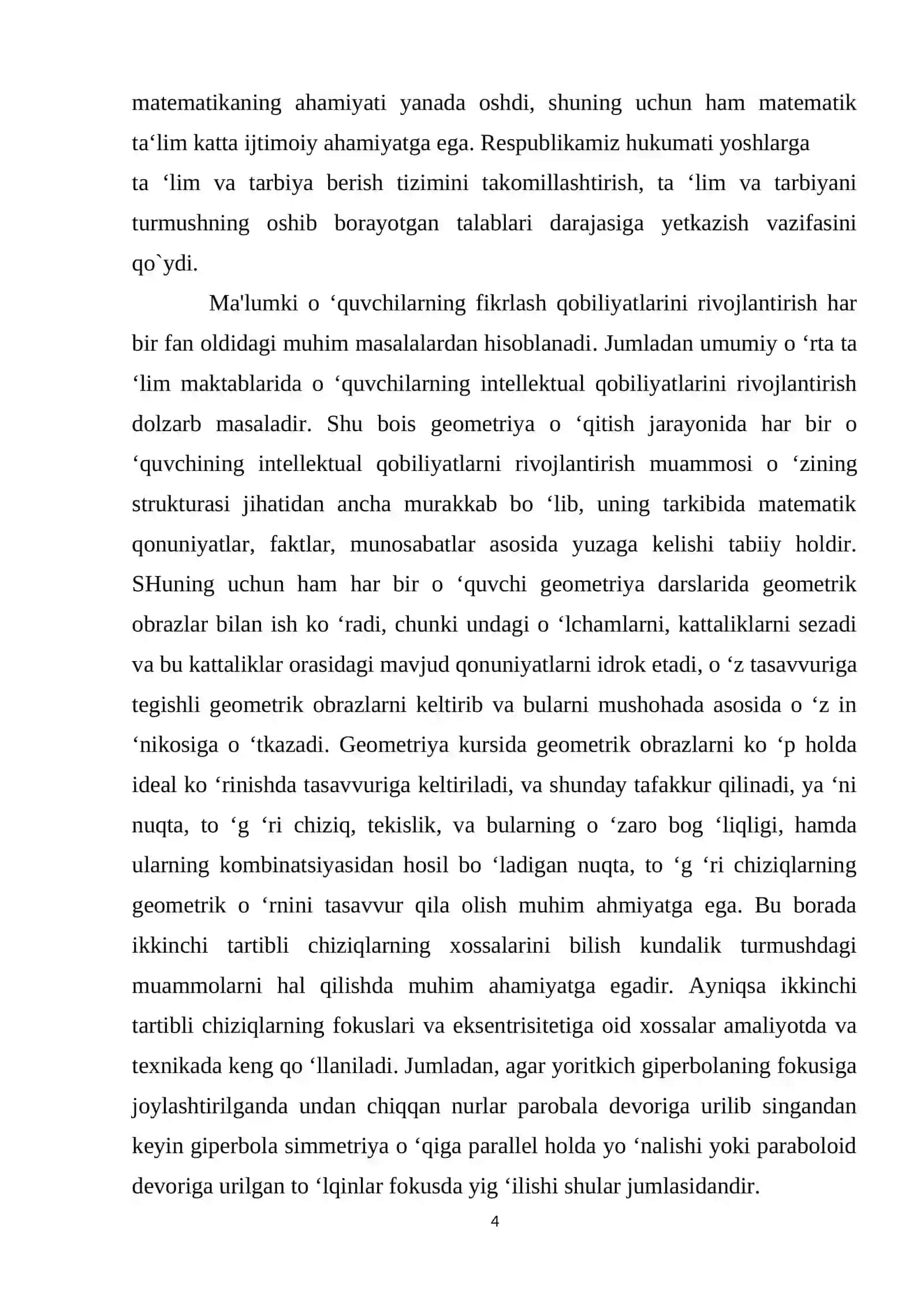 GIPERBOLA VA UNING KANONIK TENGLAMASI, XOSSALARI 4