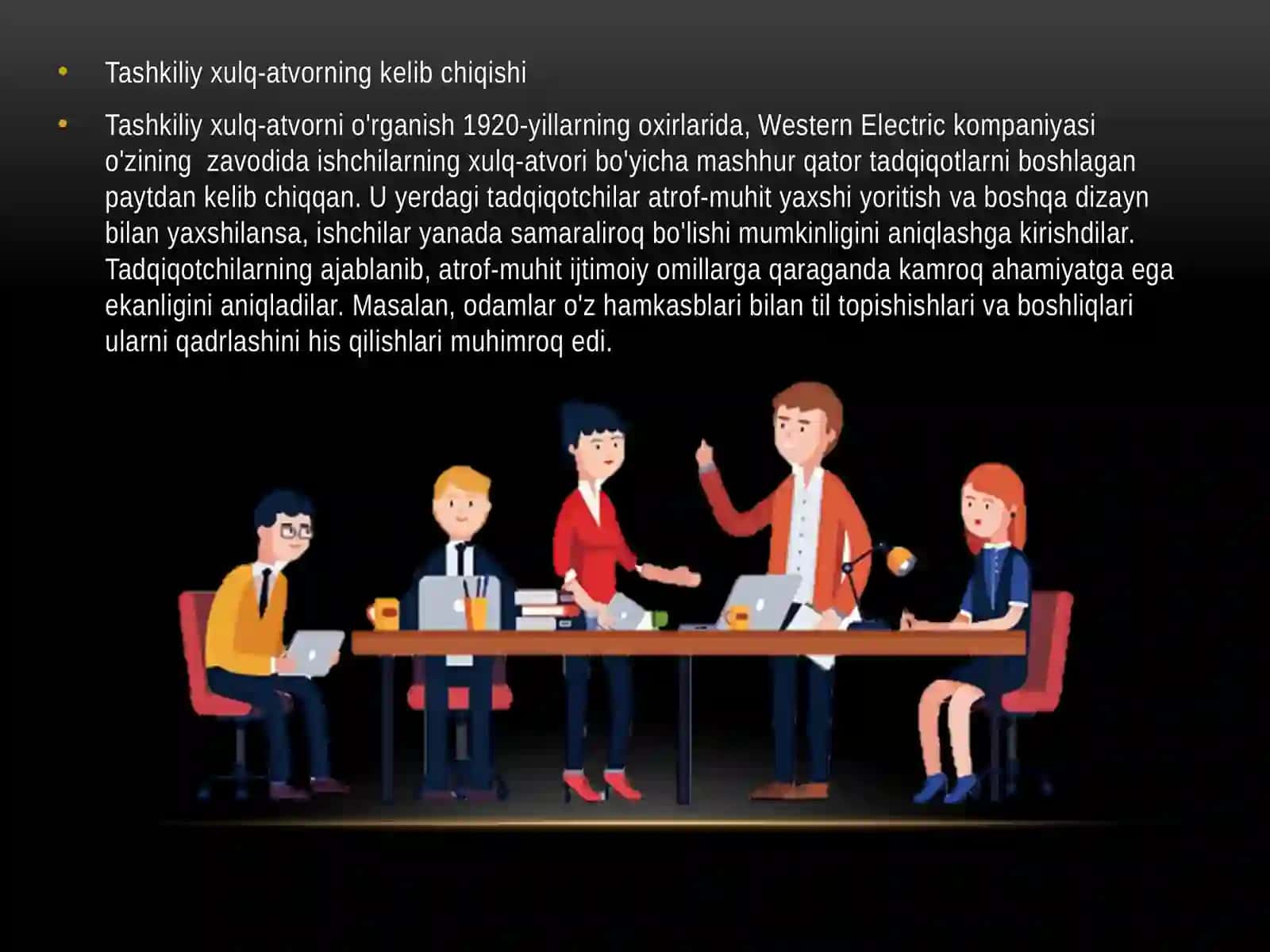 Karyera tashkiliy xulqning elementi sifatida 4