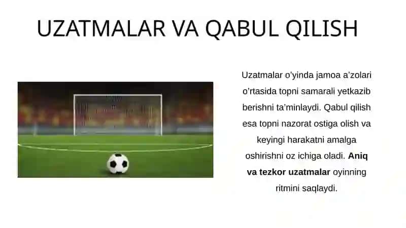 FUTBOL O’YINIDA HARAKATLANISH TEXNIKASINI O’RGATISH 4