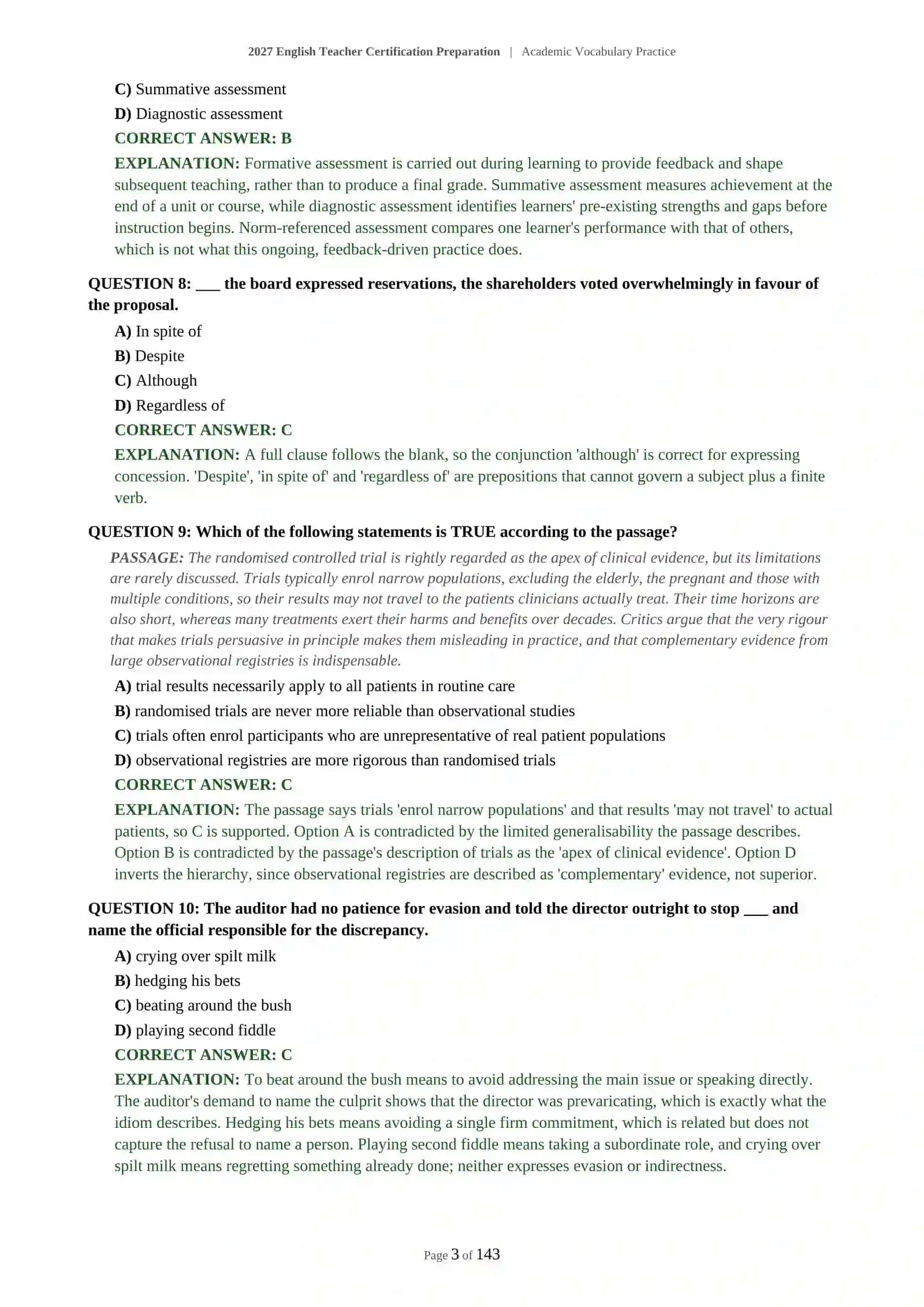 English Teacher Certification Preparation 4