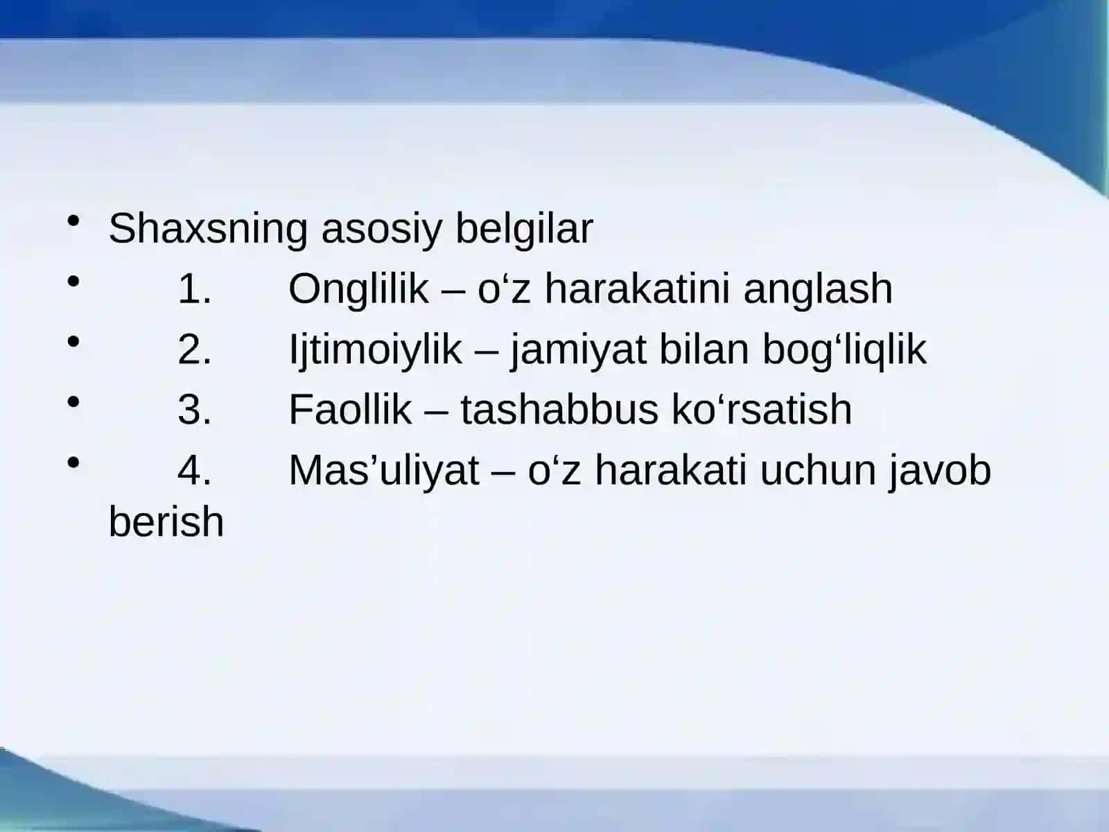 Shaxs rivojlanishiga oid asosiy ilmiy yondashuvlar 4