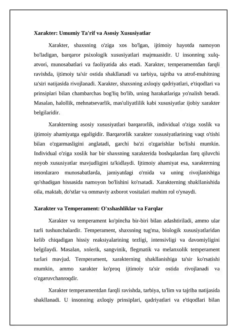 Xarakter haqida tushuncha 4