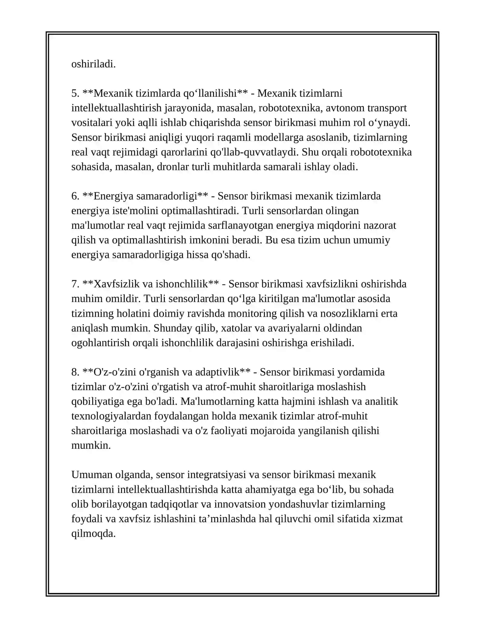 MEXANIK TIZIMLARNI INTELLEKTUALLASHTIRISH USULLARI 4