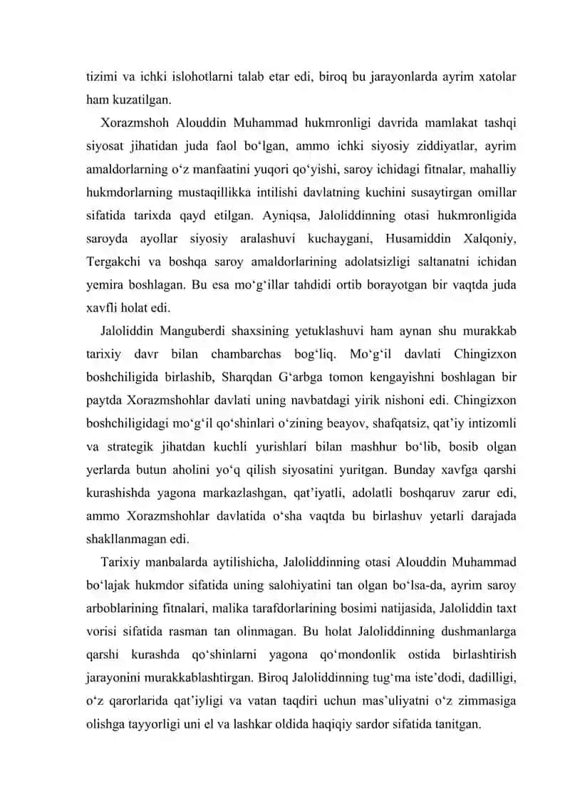 Jaloliddin Manguberdi – Vatan himoyachisi 4