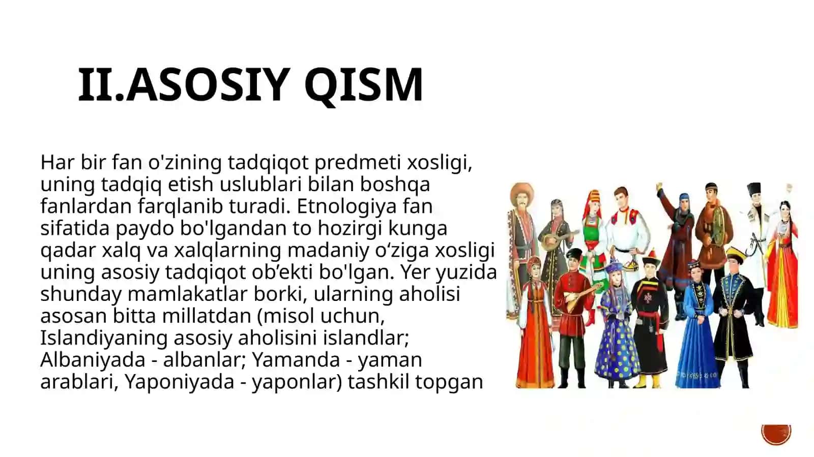 Etnologiyaga oid maxsus atamalar Va fanning tadqiqot usullari 4