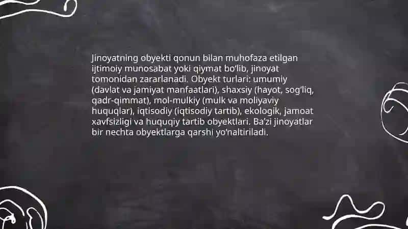 Jinoyatning obyektiv tomoni 4