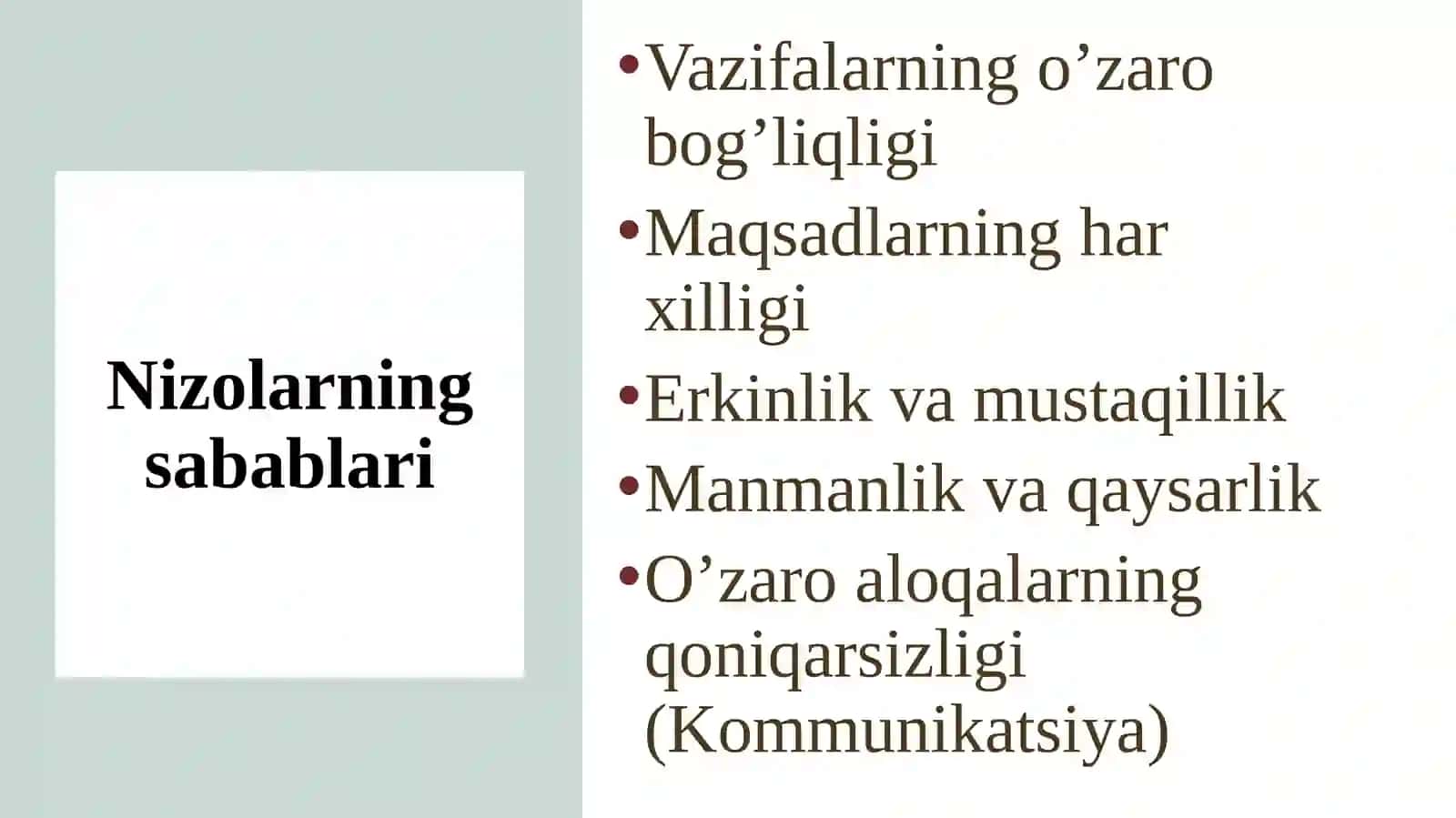 Nizolar psixologiyasi 4