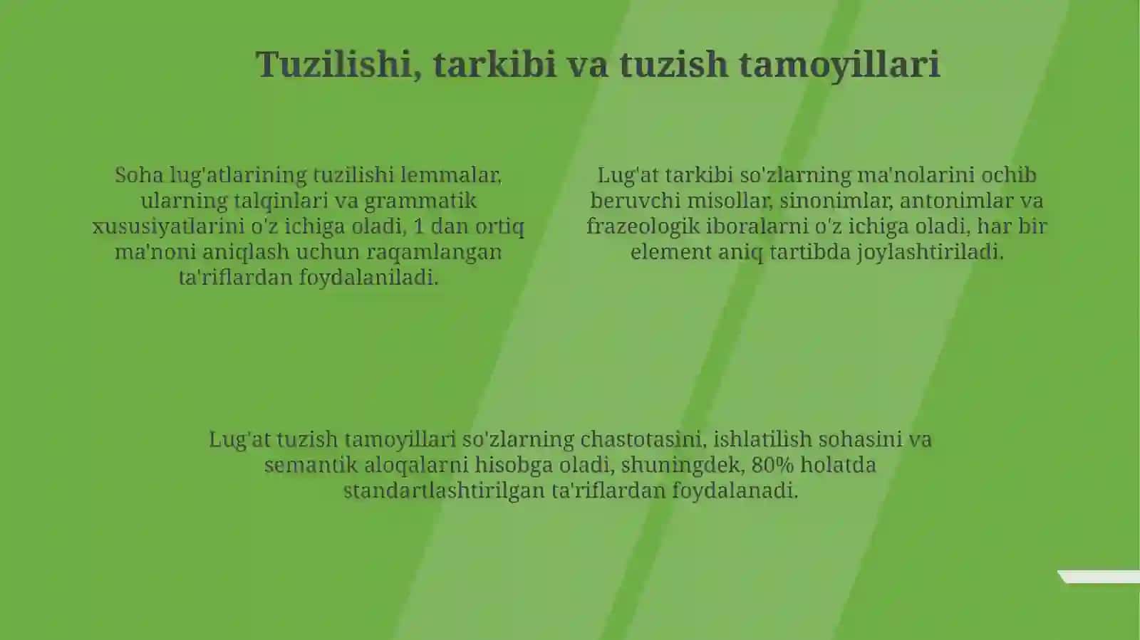 Soha lug'atlari: Umumiy ma'lumot va rivojlanish tarixi 4