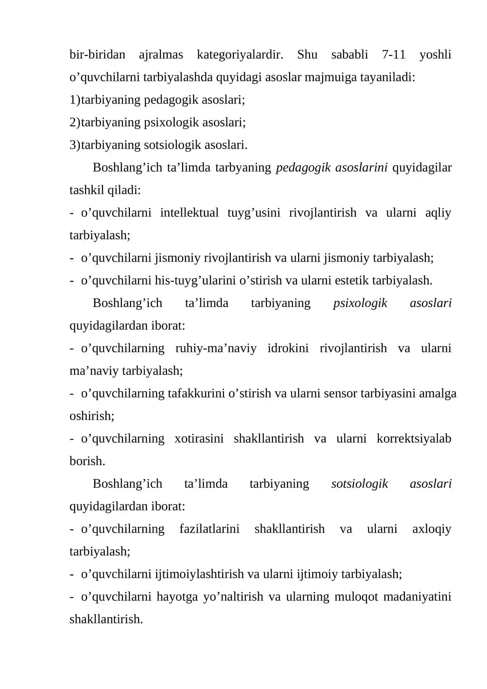 Boshlang’ich ta’limda pedagogik jarayon 4