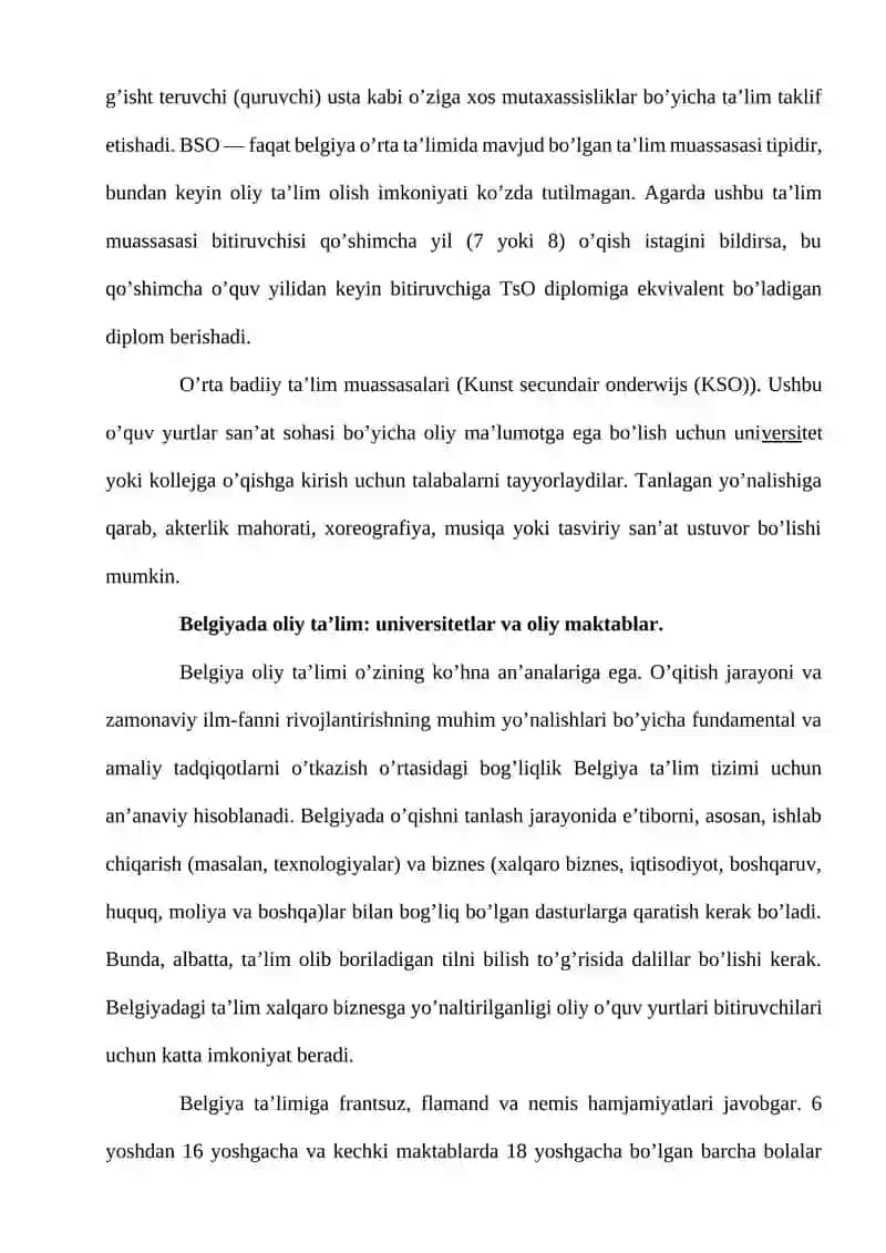 Belgiya ta’lim tizimi 4