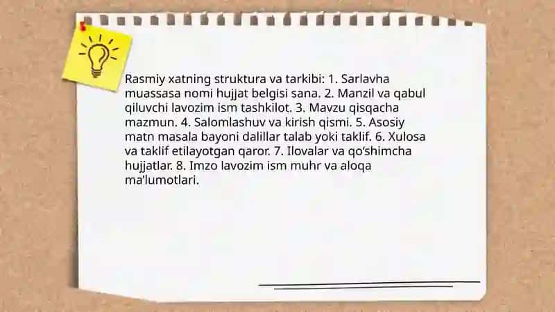 Xizmat yozishmalari 4