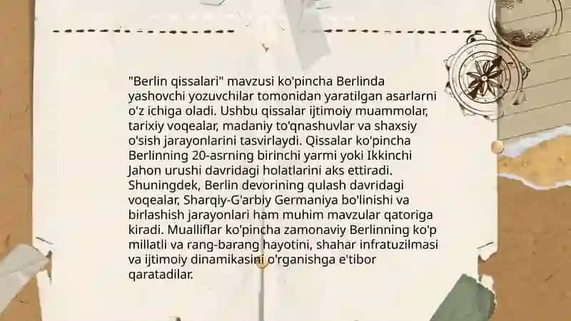 Aleksandr Pushkin "Berlin qissalari" 4