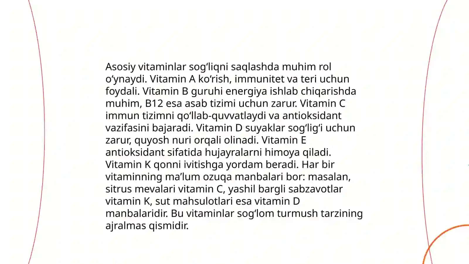 Avitaminoz va gipovitaminozlar 4