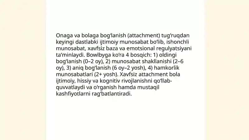 Bolaning ilk ijtimoiylashuv davri 4