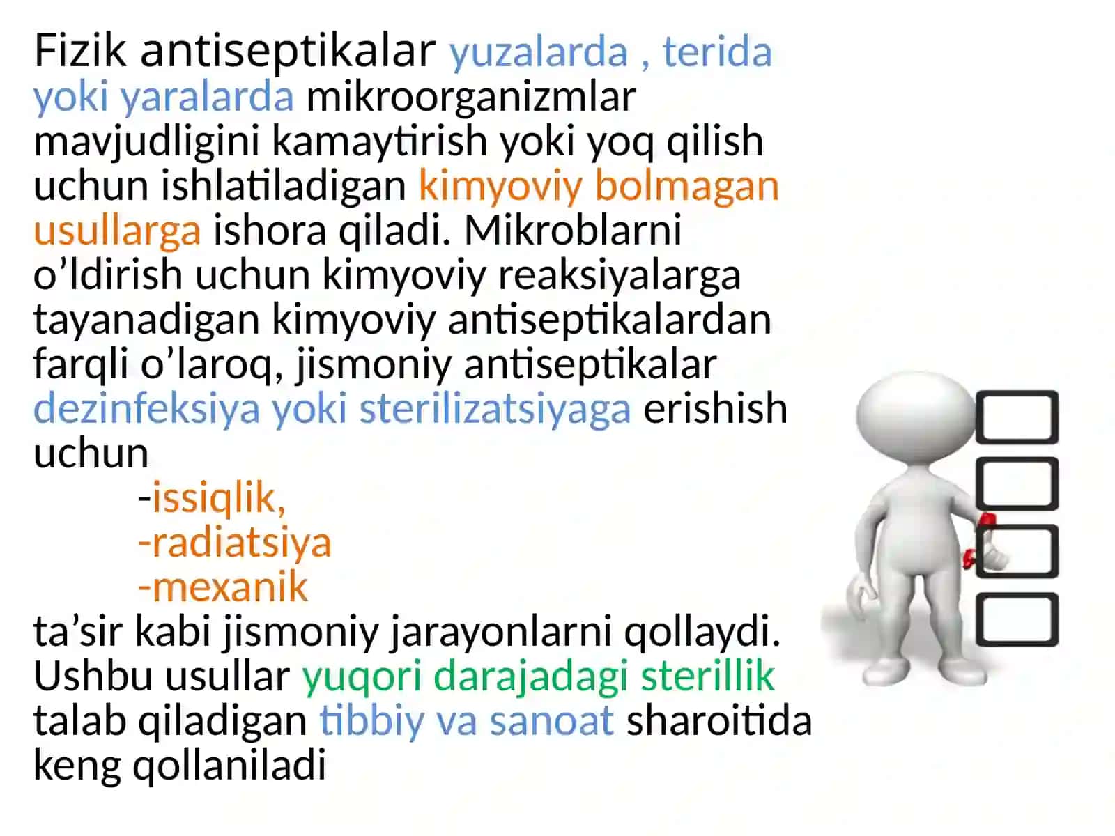 Fizik va Mexanik antiseptika 4