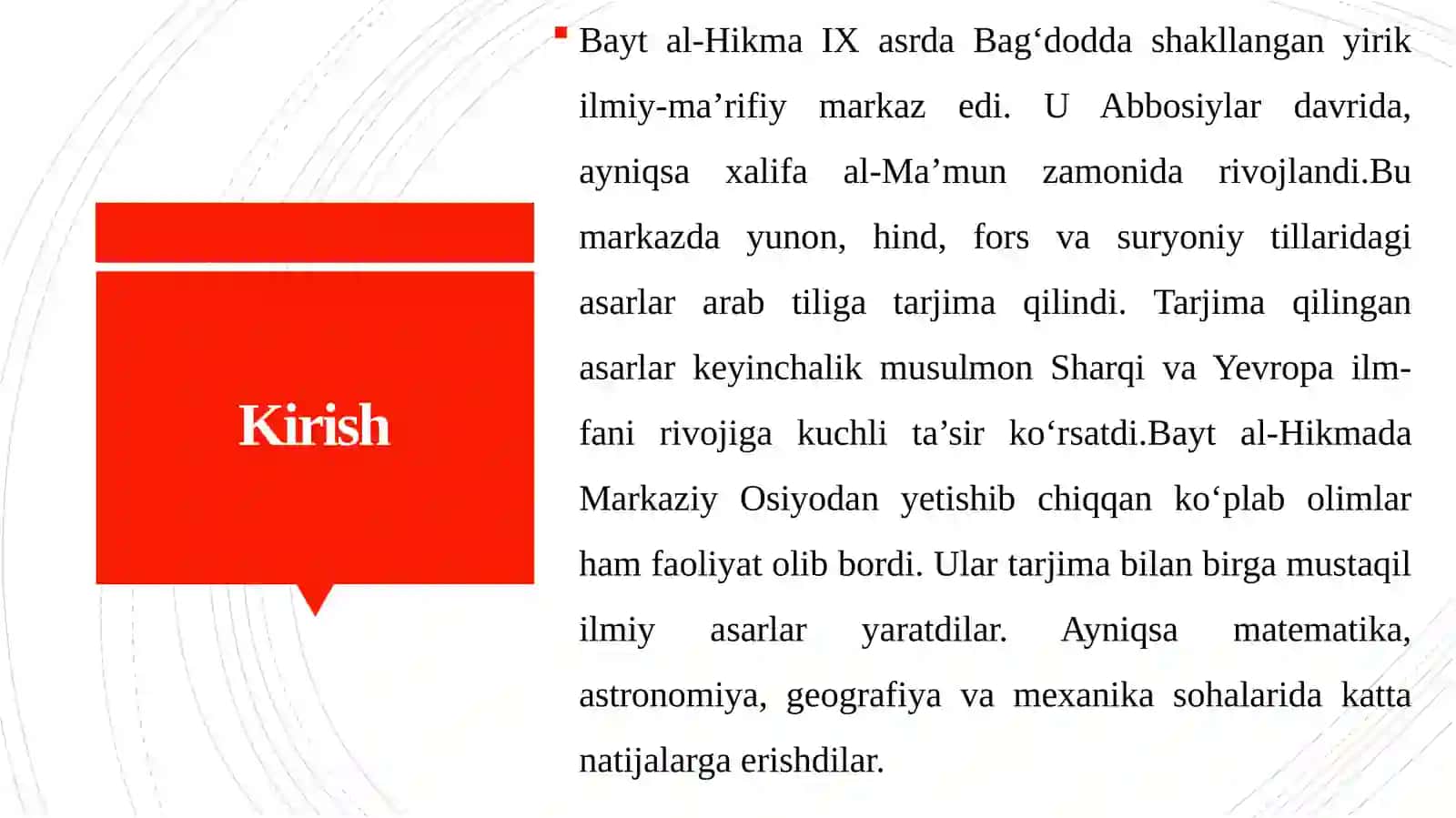 Bayt al-Hikma”allomalari haqidabiografik ma’lumotlar 4