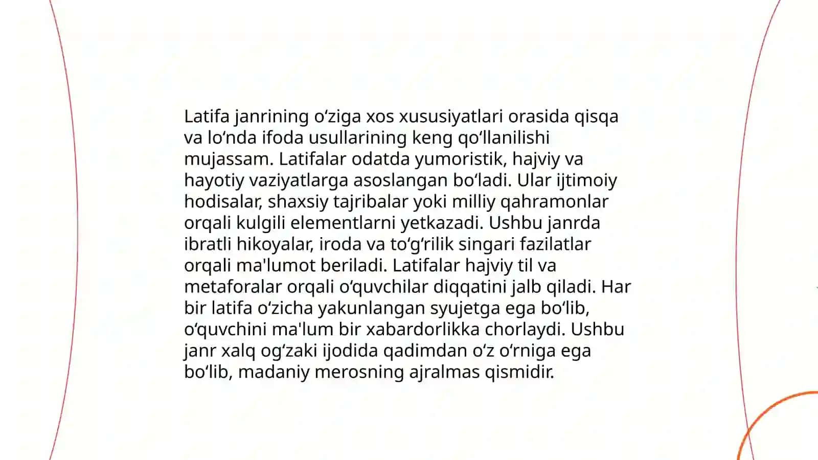 Latifa,Lof, askiya janrlari boʻyicha 4