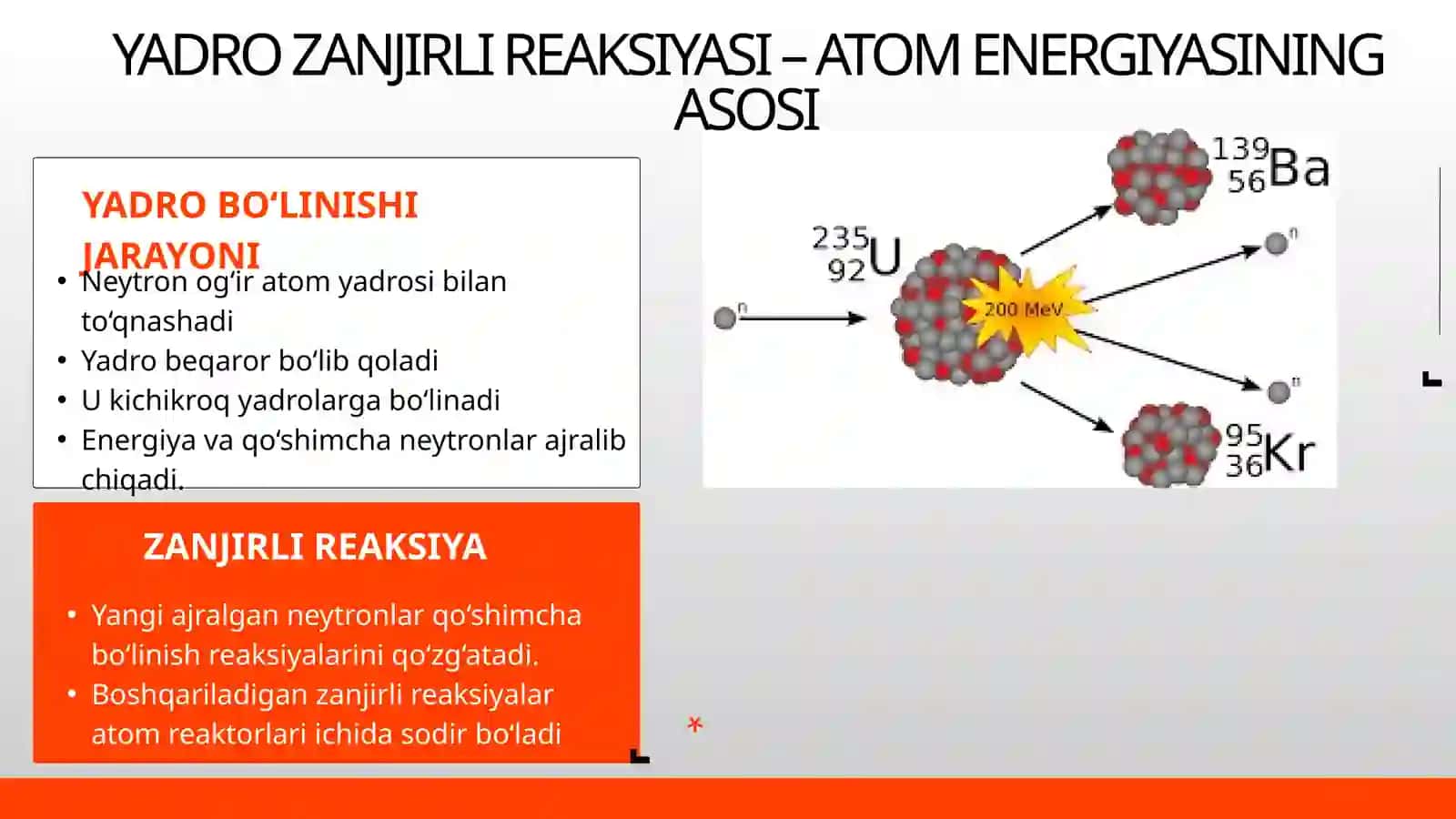 Yadro reaktorlari va ularning turlari | Fizika prezentatsiya PPT 4