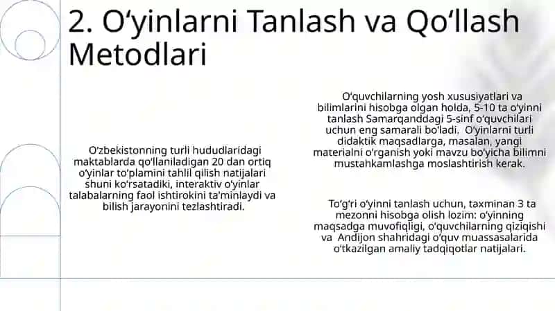 Pedagogik oʻyinlar tipologiyasi 4