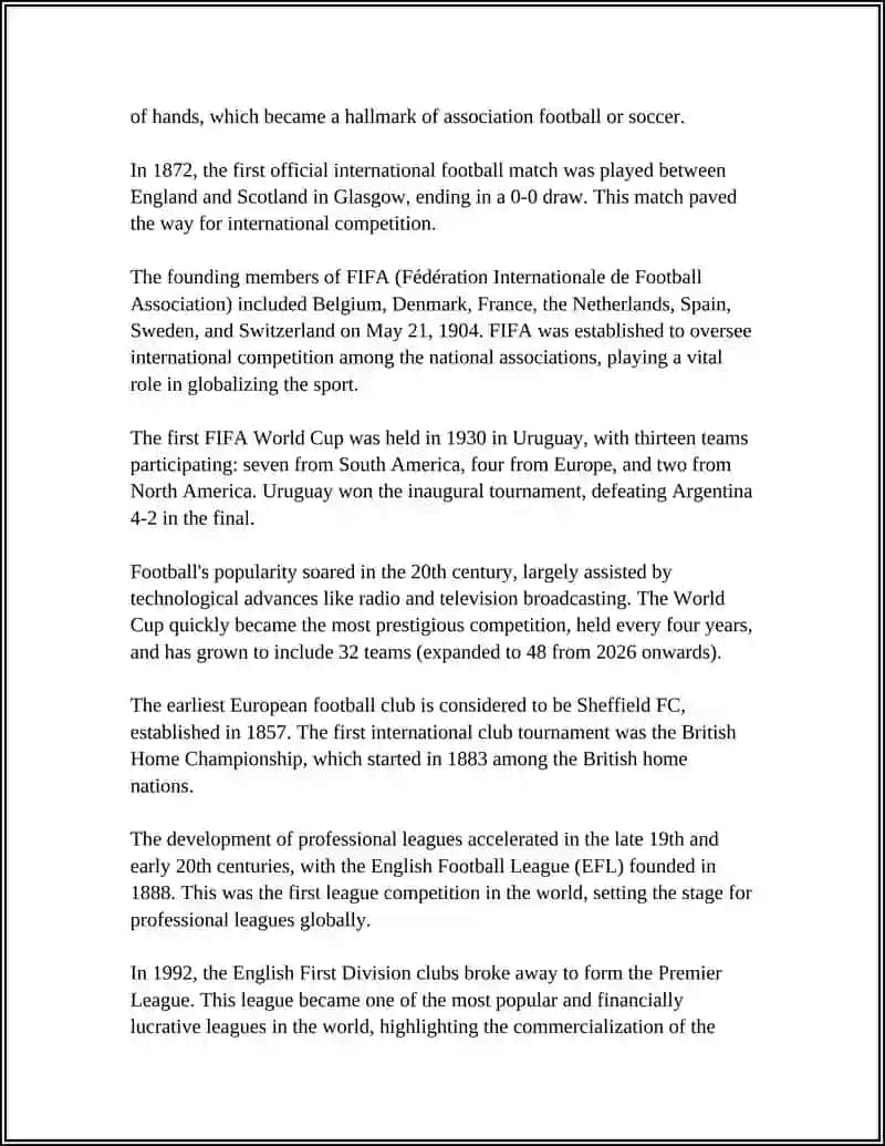 History of Football 4