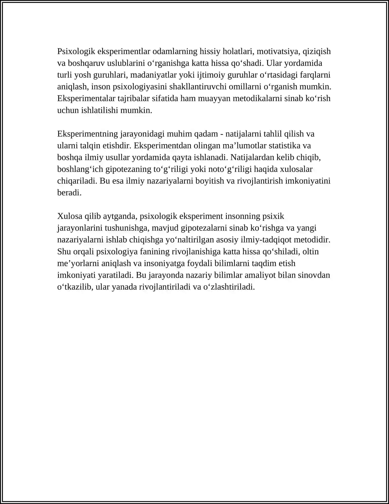 PSIXOLOGIK EKSPERIMENTNING ASOSLARI 4