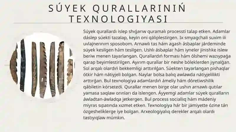 Suyekden jasalgan miynet qurallari 4