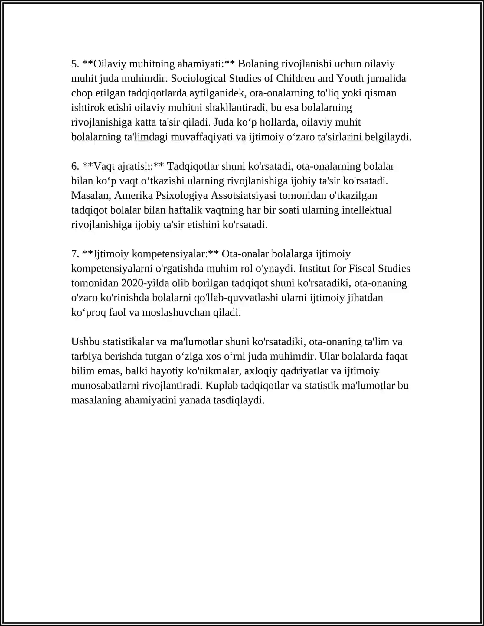 KASB TANLASHDA OTA ONANING TUTGAN OʻRNI 4