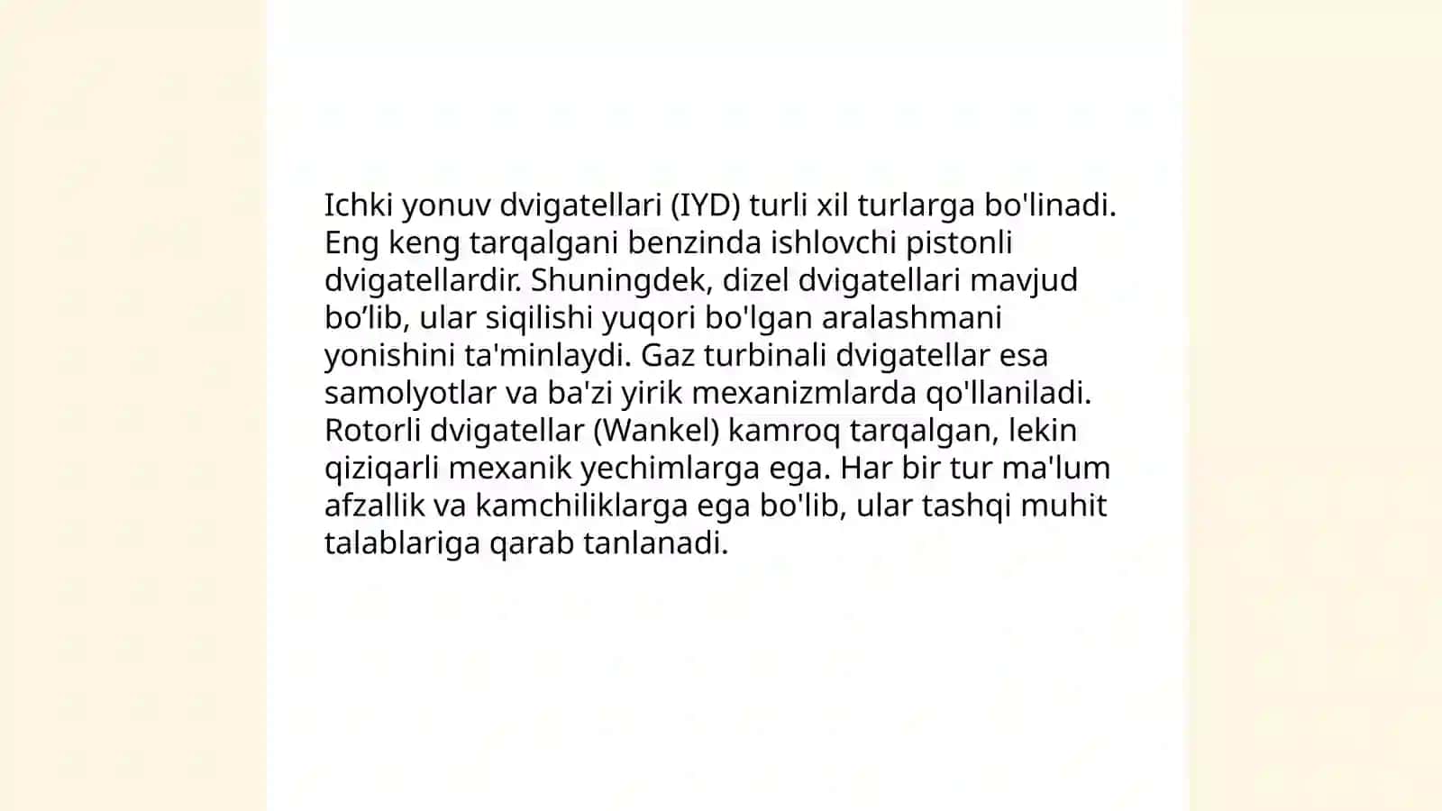 Ichki yonuv dvigatellarni umumiy tuzilishi 4