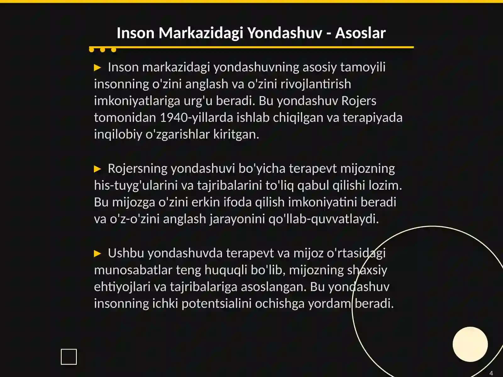 K.Rojers nazaryasi 4