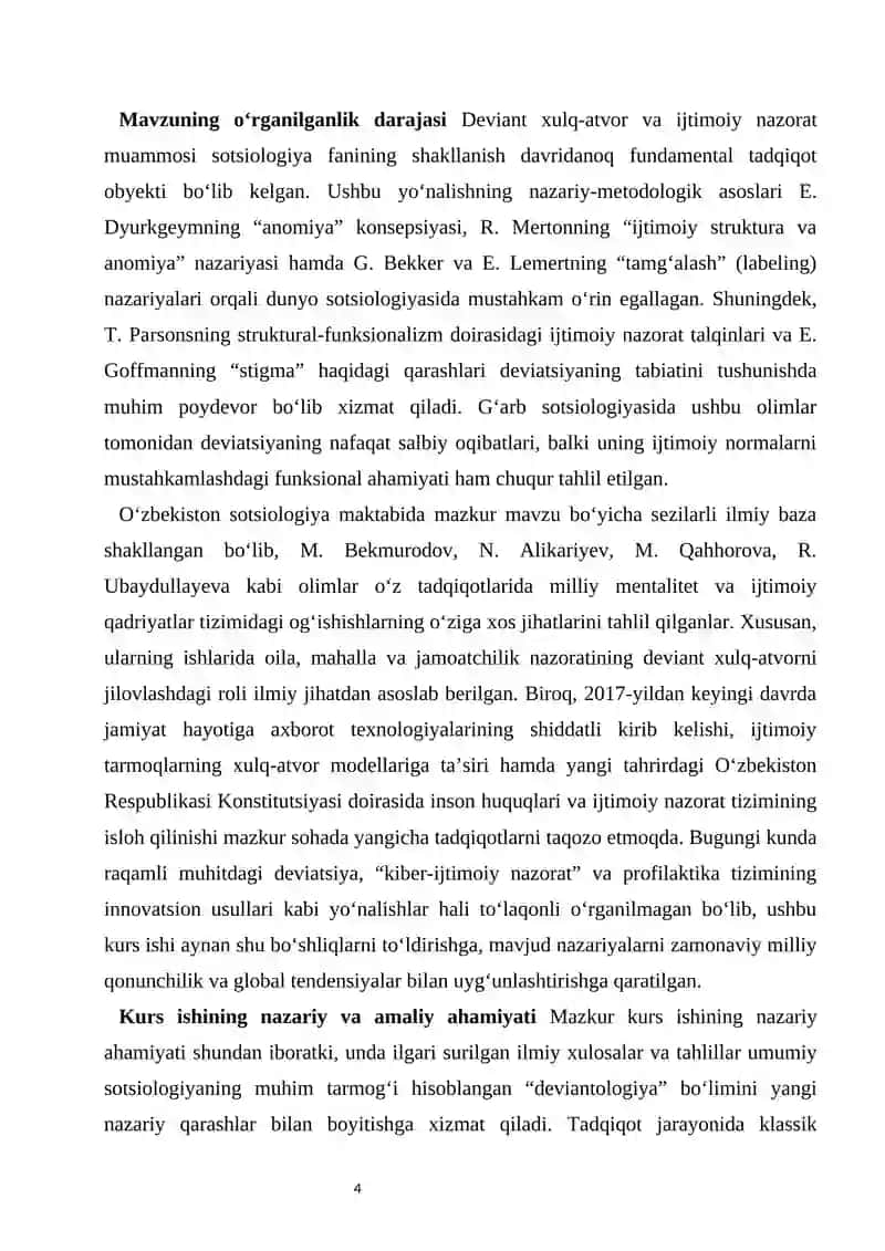 Deviant xulq-atvor va ijtimoiy nazorat mexanizmlari 4