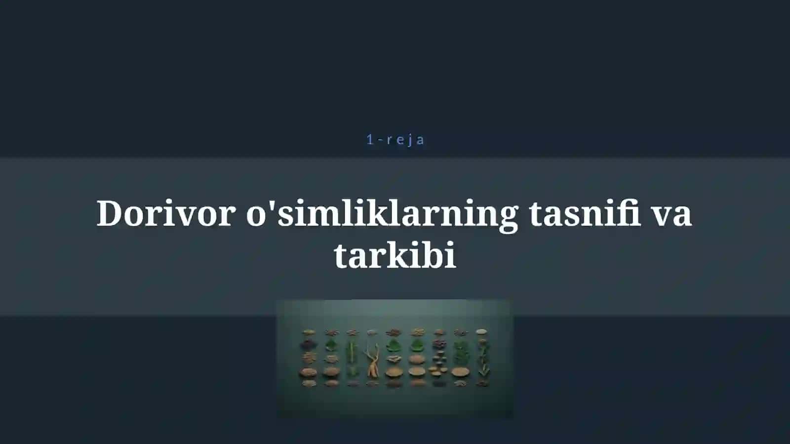 DORIVOR O'SIMLIKLAR 4