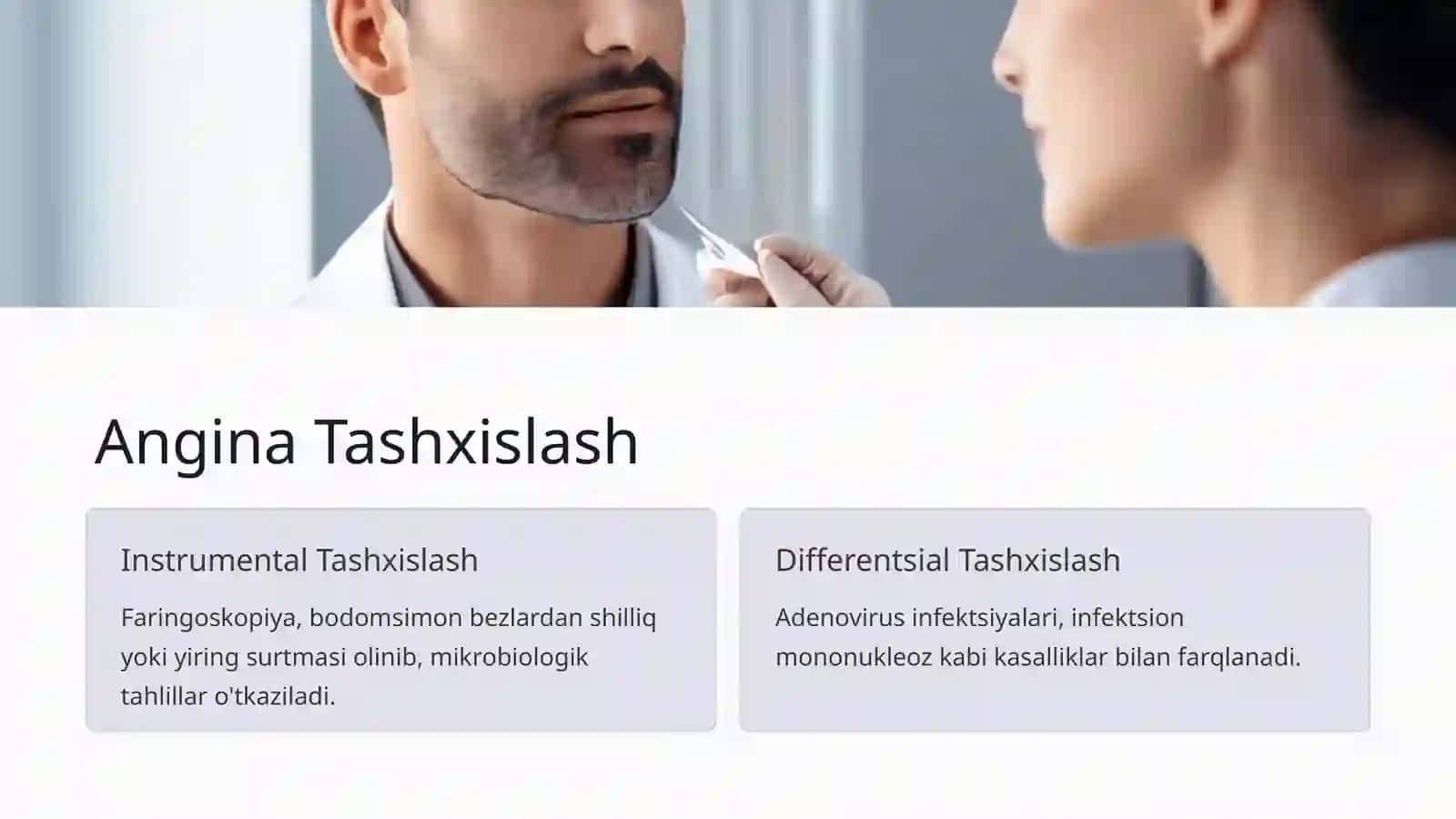O'tkir Tonzillit (Angina) — Sabablari, Asoratlari, Tashxislash, Davolash, Oldini Olish 4