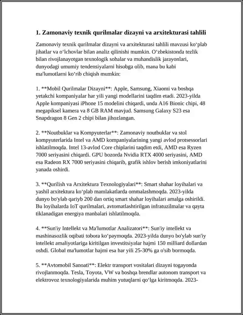 ZAMONAVIY TEXNIK GURILMALAR TAHLILI 4