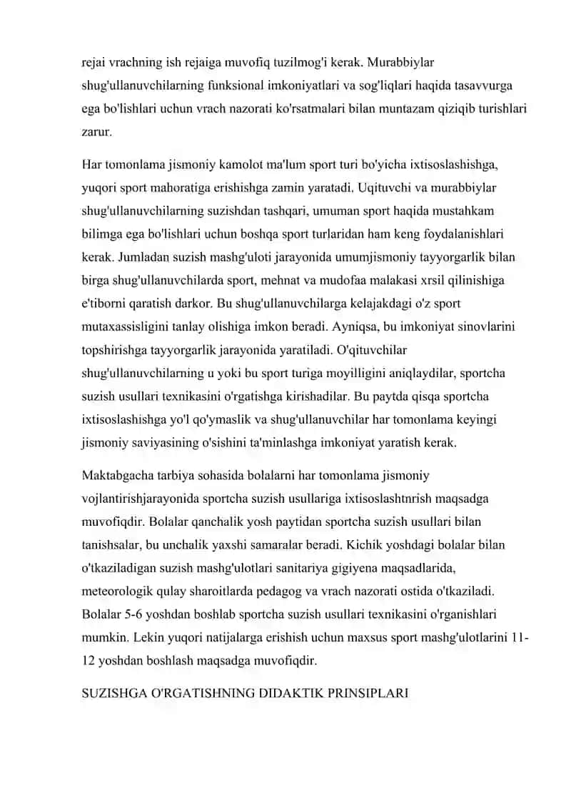 Chalqanch krol Usulida Suzish Texnikasini O'rgatish 4