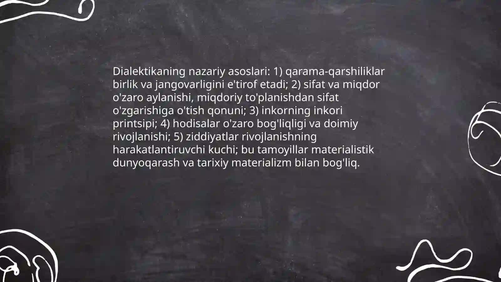 Rivojlanish falsafasi. Dialektika 4