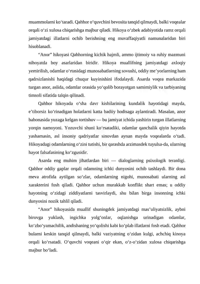 ABDULLA QAHHORNING ANOR HIKOYASI 4