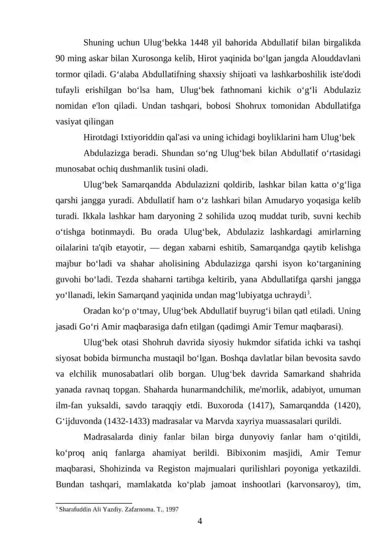 ULUG’BEK AKADEMIYASI VA UNING JAHON TARIXIDA TUTGAN O’RNI 4