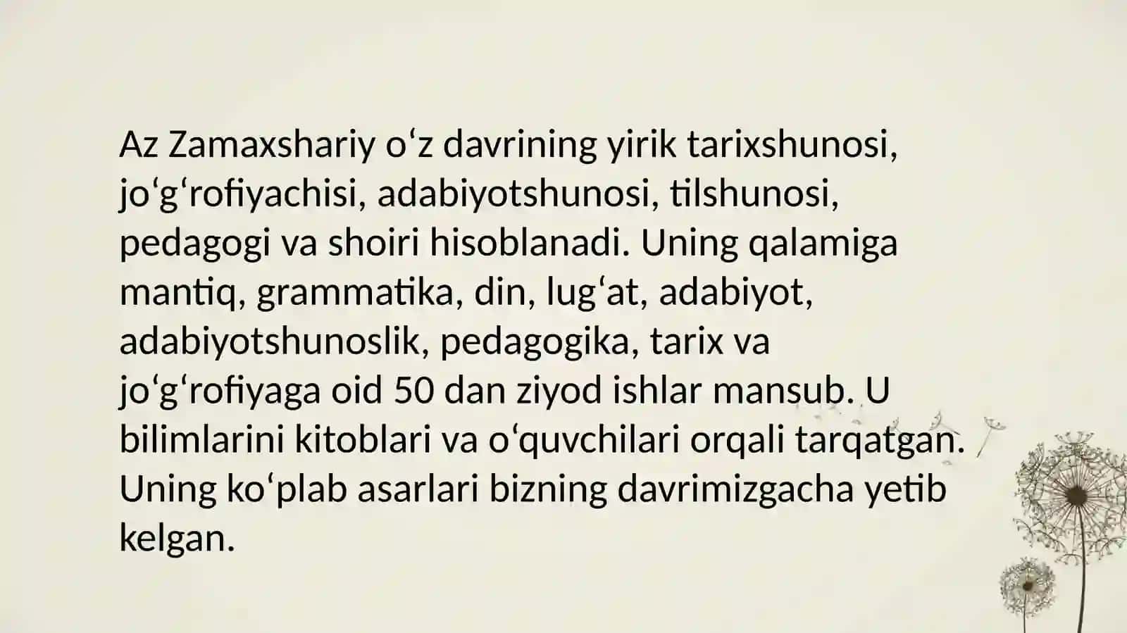 Abu-l-Qosim MahmudibnUmar az-Zamaxshariy 4