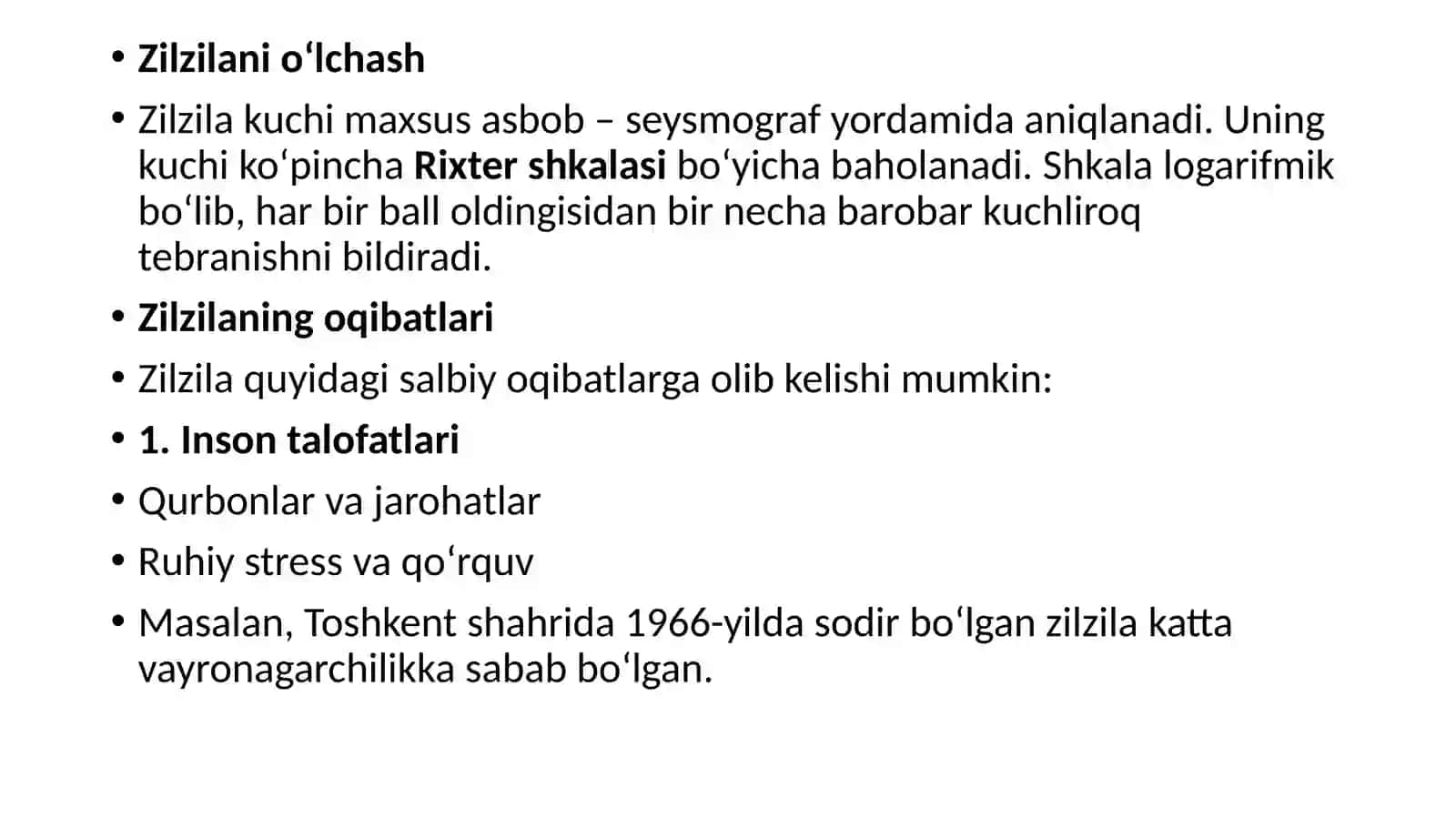 Zilzila va uning oqibatlari 4
