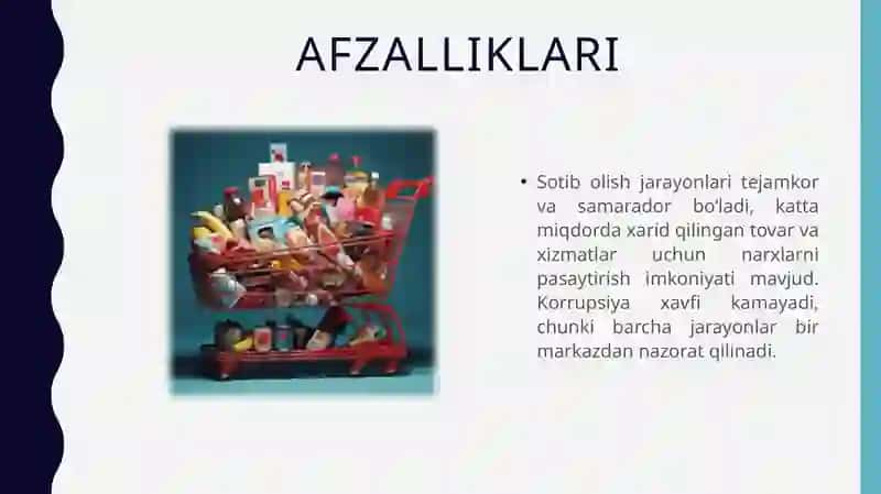 Davlat xaridlarini tashkil etish modellari 4