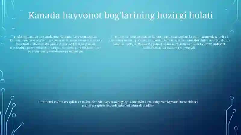 Kanada Hayvonot Bog'Lari 4