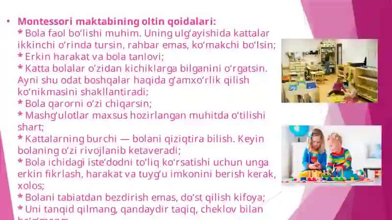 Mariya Montessori haqida prezintatsiya 4