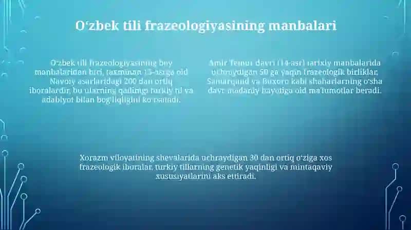 Oʻzbek tili frazealogizmlari 4