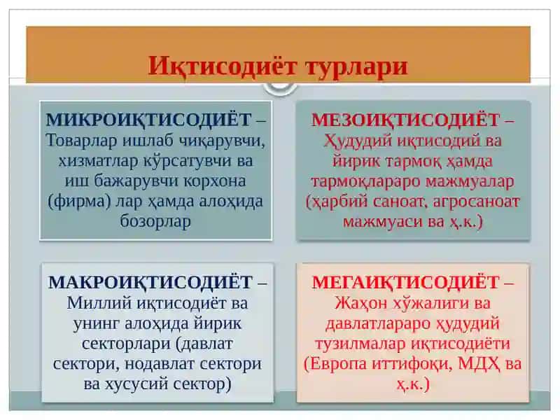 Иқтисодиёт турлари 4